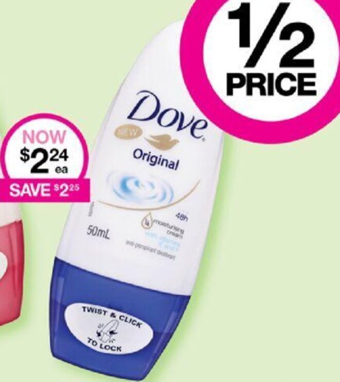 Dove Antiperspirant Producta Original 50mL offer at Priceline