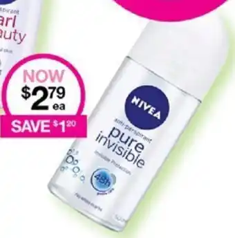 Priceline Nivea Pure Invisible offer