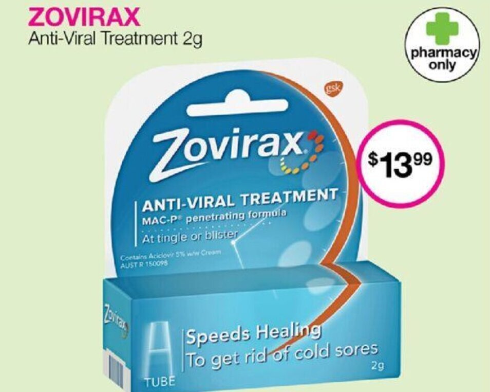 Zovirax AntiViral Treatment 2g offer at Priceline