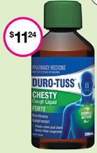 Priceline DURO-TUSS® Chesty Cough Liquid Forte 200mL offer