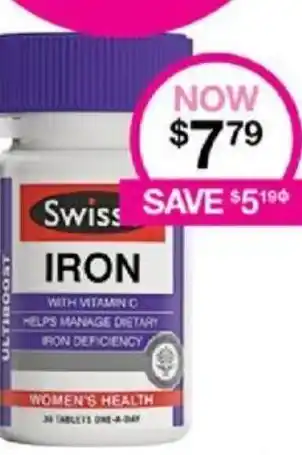 Priceline Swisse Iron offer