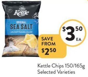 Foodworks Kettle Chips 150/165g offer