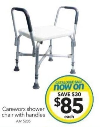 Cheap as Chips Careworx Shower Chair With Handles offer