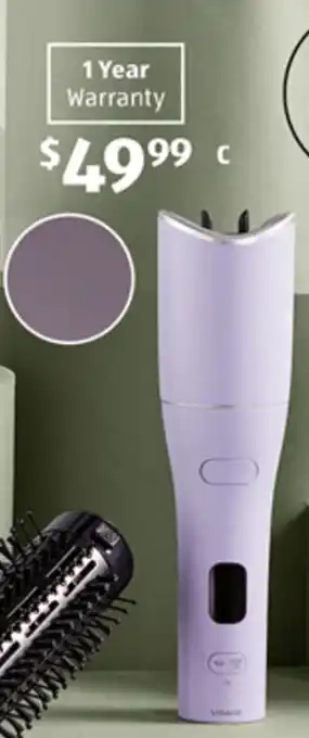 ALDI Cordless Automatic Hair Curler 19mm diameter ceramic-coated barrel LCD display with maximum temperature of 200°C offer
