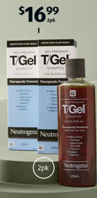 ALDI Neutrogena T/Gel Therapeutic Shampoo 2x200 ml offer