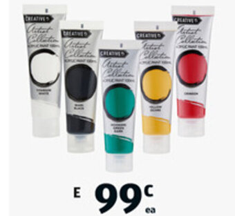 ALDI Acrylic Artist Paint Tubes 100ml offer
