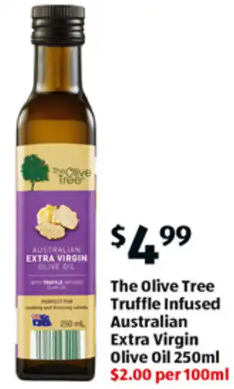 ALDI The Olive Tree Truffle Infused Australian Extra Virgin Olive Oil 250ml offer