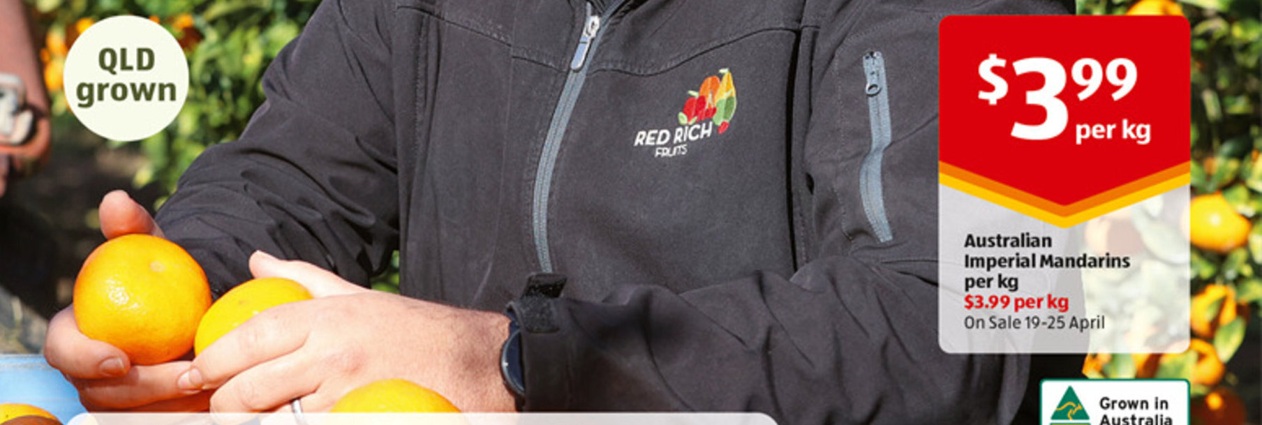 Australian Imperial Mandarins per kg offer at ALDI