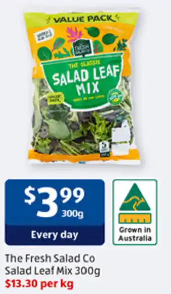 ALDI The Fresh Salad Co Salad Leaf Mix 300g offer