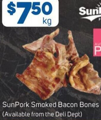 Foodland SunPork Smoked Bacon Bones offer