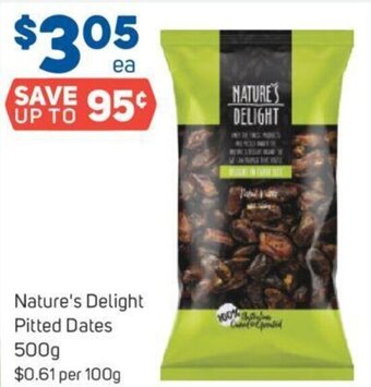 Foodland Nature's Delight Pitted Dates 500g offer