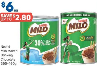 Foodland Nestlé Milo Malted Drinking Chocolate 395-460g offer