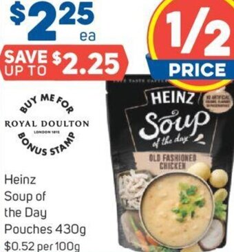 Foodland Heinz Soup of the Day Pouches 430g offer