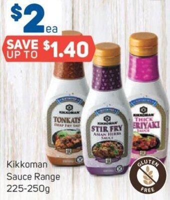 Foodland Kikkoman Sauce Range 225-250g offer