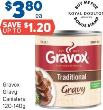 Foodland Gravox Gravy Canisters 120-140g offer
