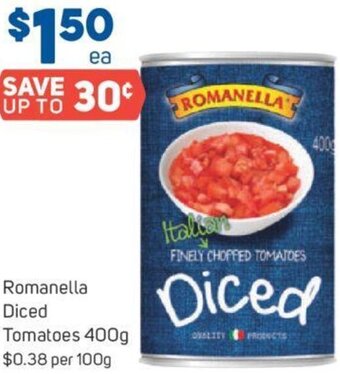 Romanella Diced Tomatoes 400g