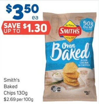 Foodland Smith's Baked Chips 130g offer