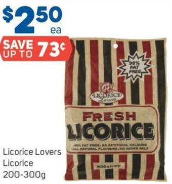 Foodland Licorice Lovers Licorice 200-300g offer