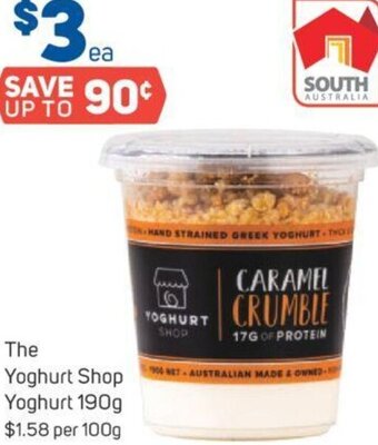 Foodland The Yoghurt Shop Yoghurt 190g offer