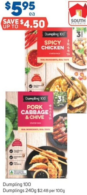 Foodland Dumpling 100 Dumplings 240g offer