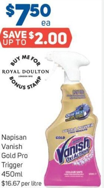Foodland Napisan Vanish Gold Pro Trigger 450ml offer