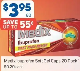 Foodland Medix Ibuprofen Soft Gel Caps 20 Pack offer