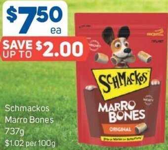 Foodland Schmackos Marro Bones 737g offer