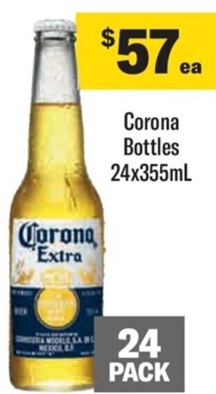 Liquorland Corona Bottles 24x355mL offer