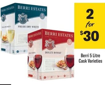 Liquorland Berri 5 Litre Cask Varieties offer