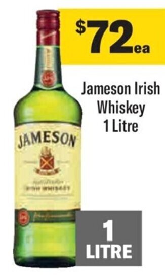 Liquorland Jameson Irish Whiskey 1 Litre offer