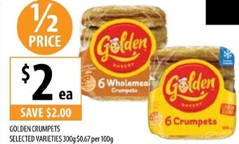 Supabarn Golden Crumpets Selected Varieties offer