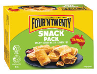 Foodworks Four’N Twenty Snack Pack 24 Pack 1.10kg offer