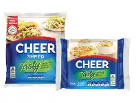 Foodworks Cheer Cheese Shredded, Block or Slices 250g offer