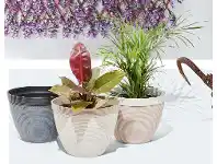 ALDI 38cm Decorative Ribbed Planter offer