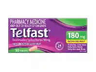 Chemist King Telfast Hayfever Allergy Relief 180mg 30 Tablets offer
