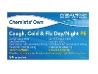 Chemists' Own Cough, Cold & Flu Day/ Night PE 24 Capsules