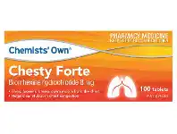 Discount Drug Stores Chemists' Own Chesty Forte 100 Tablets offer