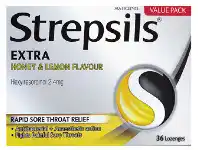 Strepsils Extra Honey & Lemon 36 Lozenges