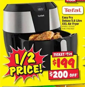 JB Hi-Fi Tefal Easy Fry Deluxe 5.6 XXL Air Fryer offer