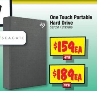 Seagate One Touch portable Hard Drive