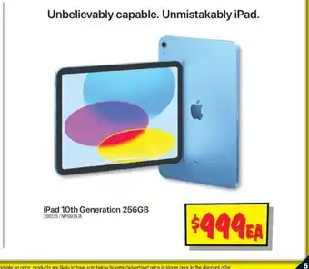 JB Hi-Fi iPad 10th Generation 256GB offer