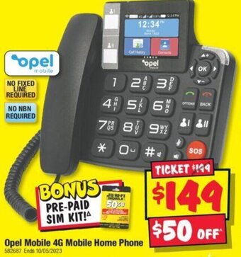 Opel Mobile 4G Mobile Home Phone