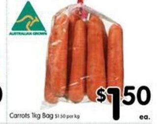 Spar Carrots 1kg Bag offer