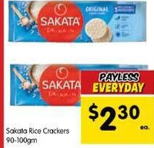 Sakata Rice Crackers 90-100gm offer at Spar