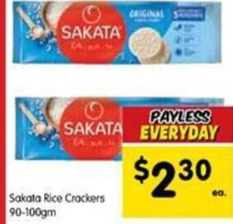 Spar Sakata Rice Crackers 90-100gm offer