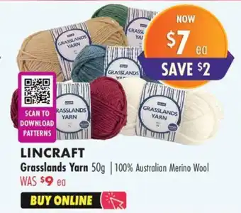 LINCRAFT Grasslands Yarn 50g