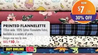 PRINTED FLANNELETTE