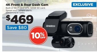 Repco 4K Front & Rear Dash Cam offer