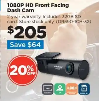 Repco 1080P HD Front Facing Dash Cam offer