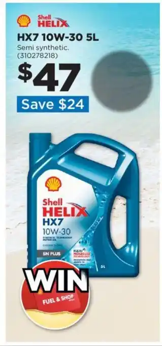 Repco Shell HELIX HX7 10W-30 5L Semi synthetic. (310278218) offer